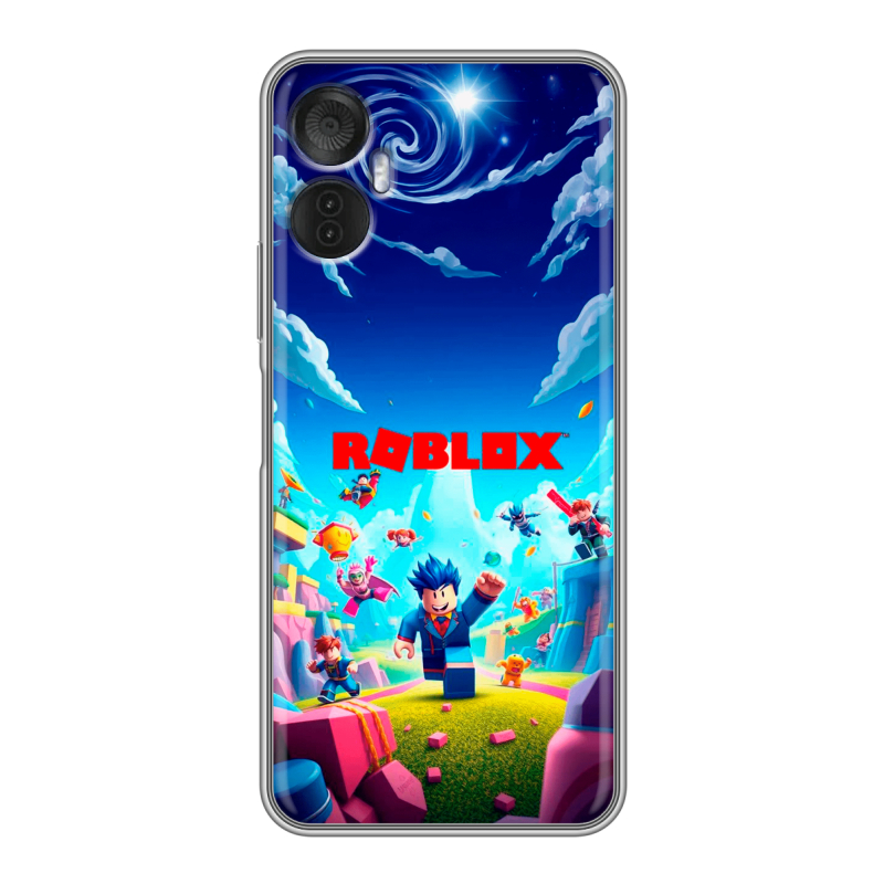 Силиконовый чехол на Itel Vision 5 Plus с принтом Roblox Роблокс Силиконовый чехол на Itel Vision 5 Plus с принтом Roblox Роблокс