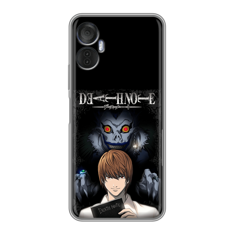 Силиконовый чехол на Itel Vision 5 Plus с принтом Death note Тетрадь смерти Силиконовый чехол на Itel Vision 5 Plus с принтом Death note Тетрадь смерти