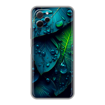 Силиконовый чехол на Huawei Nova Y61 с принтом Листья Силиконовый чехол на Huawei Nova Y61 с принтом Листья