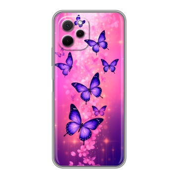 Силиконовый чехол на Huawei Nova Y61 с принтом Бабочки