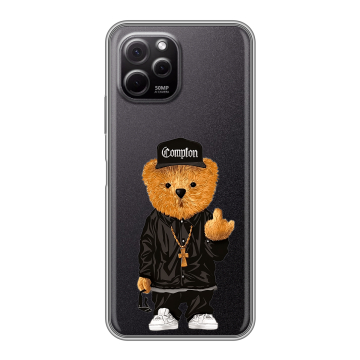 Силиконовый чехол на Huawei Nova Y61 с принтом Мишка