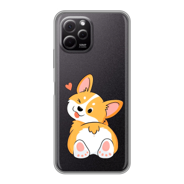 Силиконовый чехол на Huawei Nova Y61 с принтом Корги