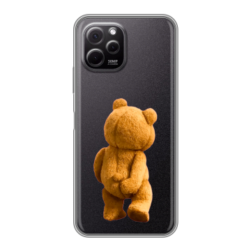 Силиконовый чехол на Huawei Nova Y61 с принтом Медведь