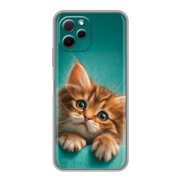 Силиконовый чехол на Huawei Nova Y61 с принтом котенок Силиконовый чехол на Huawei Nova Y61 с принтом котенок