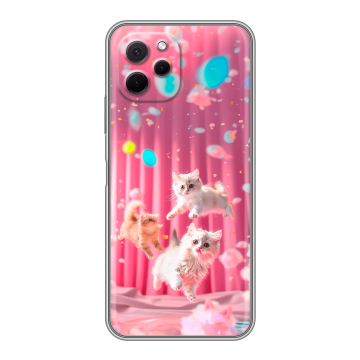 Силиконовый чехол на Huawei Nova Y61 с принтом милые котики