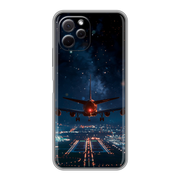 Силиконовый чехол на Huawei Nova Y61 с принтом самолет