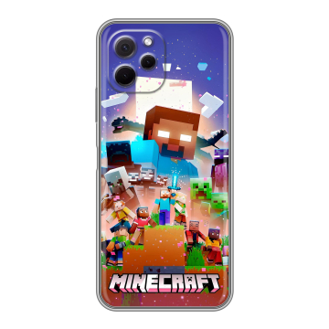 Силиконовый чехол на Huawei Nova Y61 с принтом Майнкрафт Minecraft Силиконовый чехол на Huawei Nova Y61 с принтом Майнкрафт Minecraft
