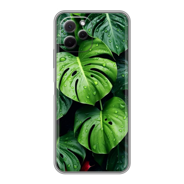 Силиконовый чехол на Huawei Nova Y61 с принтом Листья Силиконовый чехол на Huawei Nova Y61 с принтом Листья