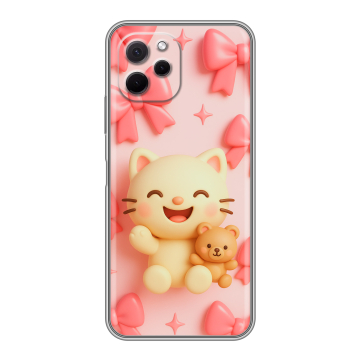 Силиконовый чехол на Huawei Nova Y61 с принтом для девочек Силиконовый чехол на Huawei Nova Y61 с принтом для девочек