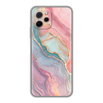 Силиконовый чехол на Huawei Nova Y61 с принтом розовый мрамор Силиконовый чехол на Huawei Nova Y61 с принтом розовый мрамор