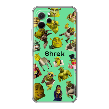 Силиконовый чехол на Huawei Nova Y61 с принтом Шрек Shrek