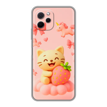 Силиконовый чехол на Huawei Nova Y61 с принтом для девочек