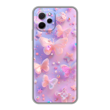Силиконовый чехол на Huawei Nova Y61 с принтом Бабочки Силиконовый чехол на Huawei Nova Y61 с принтом Бабочки