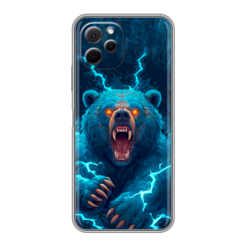 Силиконовый чехол на Huawei Nova Y61 с принтом Медведь