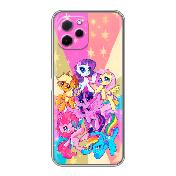 Силиконовый чехол на Huawei Nova Y61 с принтом My little pony Дружба чудо Силиконовый чехол на Huawei Nova Y61 с принтом My little pony Дружба чудо