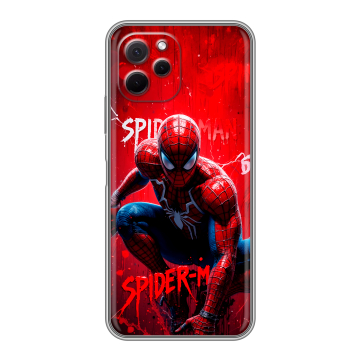 Силиконовый чехол на Huawei Nova Y61 с принтом Spiderman Человек паук