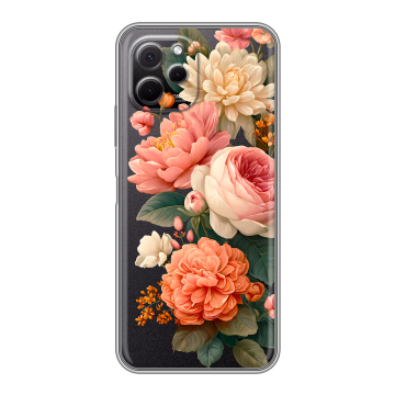 Силиконовый чехол на Huawei Nova Y61 с принтом цветы