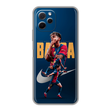 Силиконовый чехол на Huawei Nova Y61 с принтом Барселона Barca Yamal Силиконовый чехол на Huawei Nova Y61 с принтом Барселона Barca Yamal