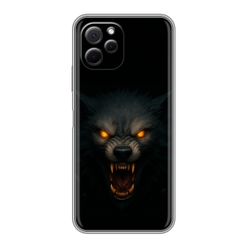 Силиконовый чехол на Huawei Nova Y61 с принтом Волк