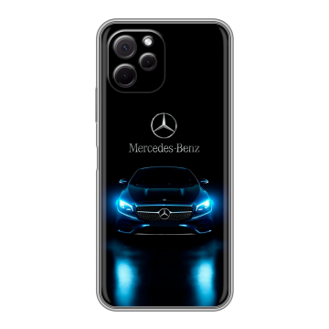 Силиконовый чехол на Huawei Nova Y61 с принтом Mercedes Мерседес Силиконовый чехол на Huawei Nova Y61 с принтом Mercedes Мерседес
