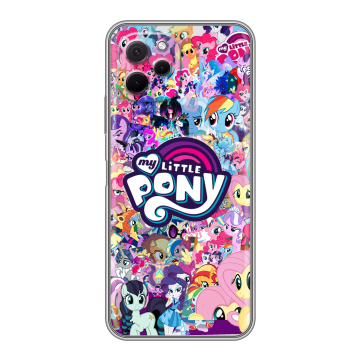Силиконовый чехол на Huawei Nova Y61 с принтом My little pony Дружба чудо