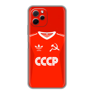 Силиконовый чехол на Huawei Nova Y61 с принтом Флаг Герб СССР