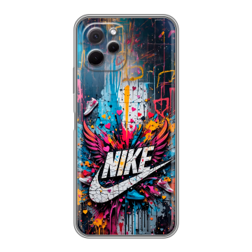 Силиконовый чехол на Huawei Nova Y61 с принтом Nike Найк Силиконовый чехол на Huawei Nova Y61 с принтом Nike Найк