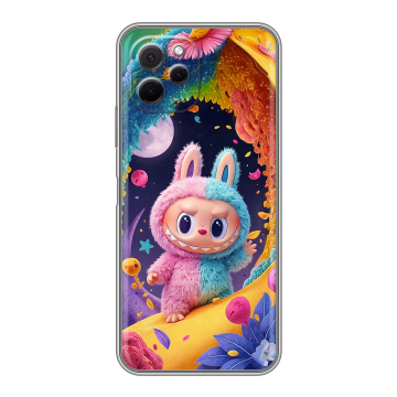 Силиконовый чехол на Huawei Nova Y61 с принтом Labubu Лабубу Силиконовый чехол на Huawei Nova Y61 с принтом Labubu Лабубу