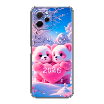Силиконовый чехол на Huawei Nova Y61 с принтом Новый год