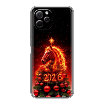 Силиконовый чехол на Huawei Nova Y61 с принтом Новый год