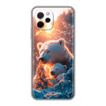Силиконовый чехол на Huawei Nova Y61 с принтом Новый год