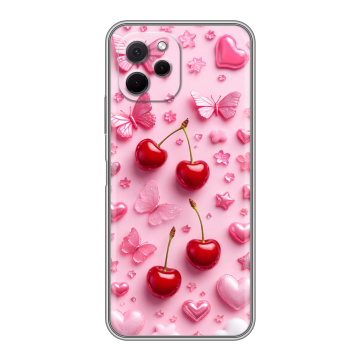 Силиконовый чехол на Huawei Nova Y61 с принтом для девочек