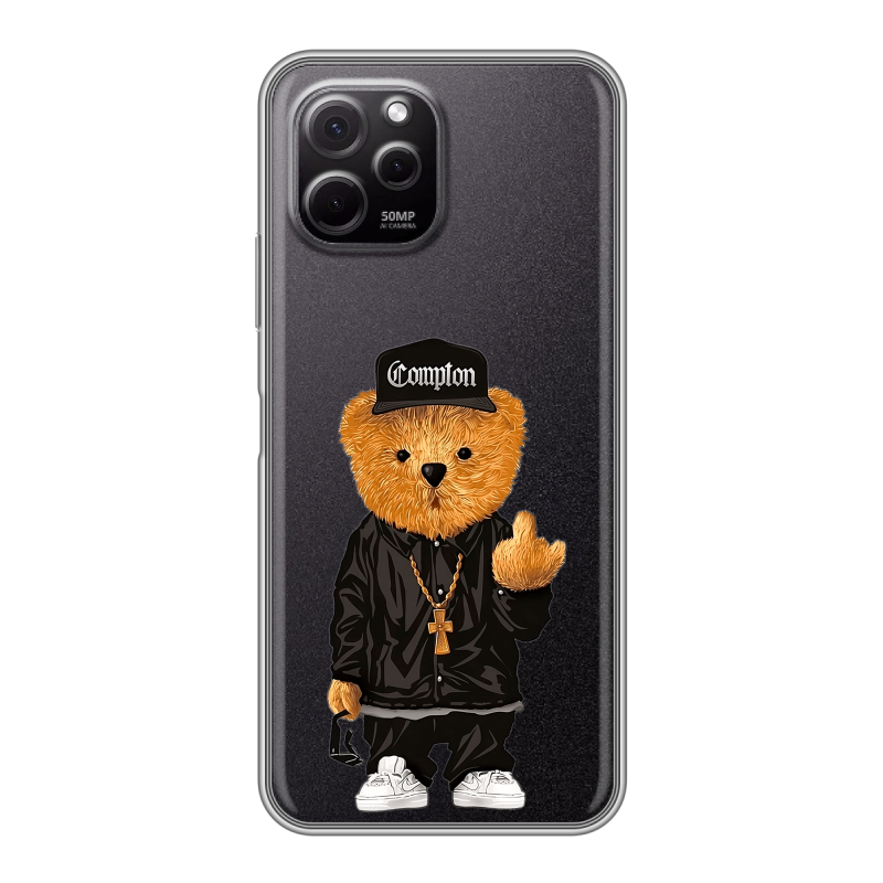 Силиконовый чехол на Huawei Nova Y61 с принтом Плюшевый медведь Силиконовый чехол на Huawei Nova Y61 с принтом Плюшевый медведь