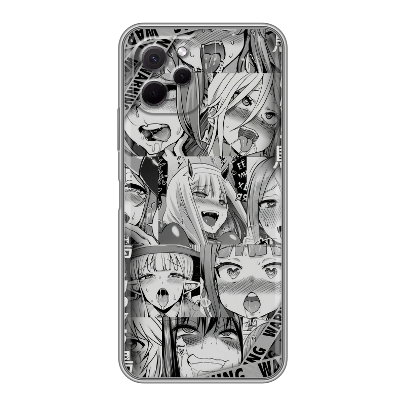 Силиконовый противоударный чехол на Huawei Nova Y61 с принтом Ahegao Ахегао Аниме Силиконовый противоударный чехол на Huawei Nova Y61 с принтом Ahegao Ахегао Аниме