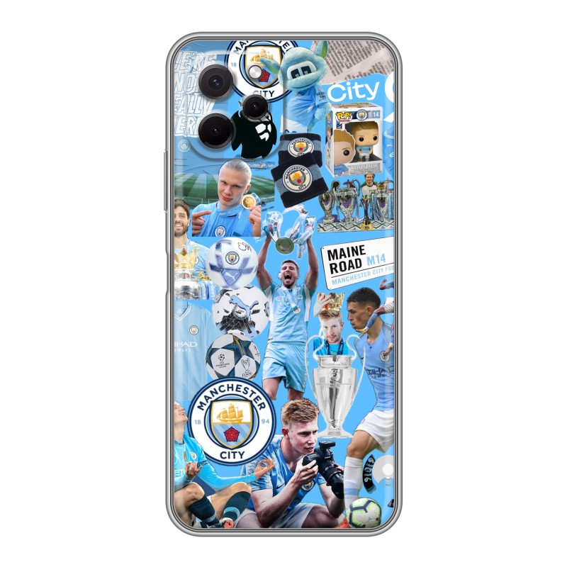 Силиконовый чехол на Huawei Nova Y61 с принтом Man City Манчестер Сити Силиконовый чехол на Huawei Nova Y61 с принтом Man City Манчестер Сити