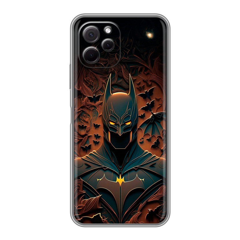 Силиконовый противоударный чехол на Huawei Nova Y61 с принтом Batman Бэтмен Силиконовый противоударный чехол на Huawei Nova Y61 с принтом Batman Бэтмен