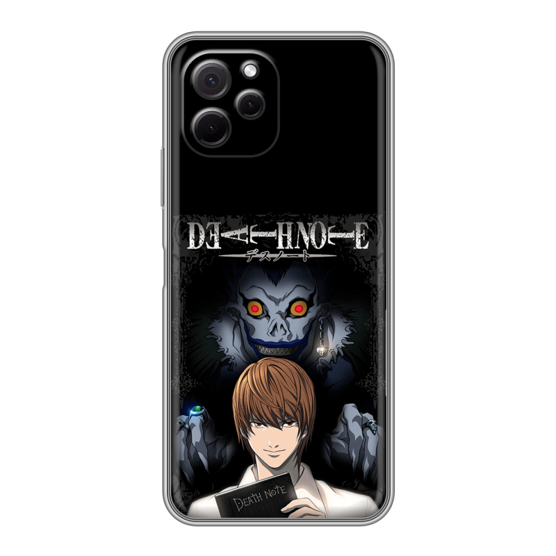 Силиконовый противоударный чехол на Huawei Nova Y61 с принтом Death note Тетрадь смерти Силиконовый противоударный чехол на Huawei Nova Y61 с принтом Death note Тетрадь смерти