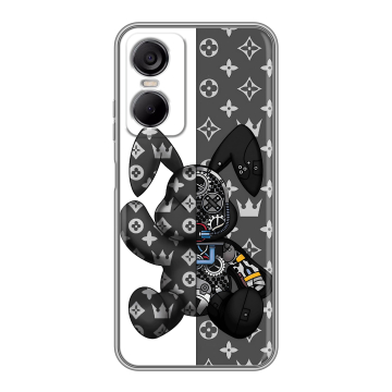 Силиконовый чехол на Tecno Pop 6 Pro с принтом Луи робот Силиконовый чехол на Tecno Pop 6 Pro с принтом Луи робот