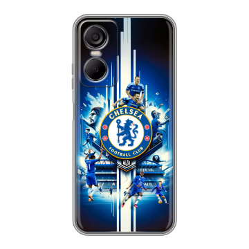 Силиконовый чехол на Tecno Pop 6 Pro с принтом Chelsea Челси