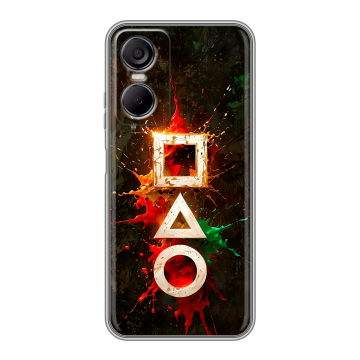 Силиконовый чехол на Tecno Pop 6 Pro с принтом Squid Game Игра кальмара Силиконовый чехол на Tecno Pop 6 Pro с принтом Squid Game Игра кальмара