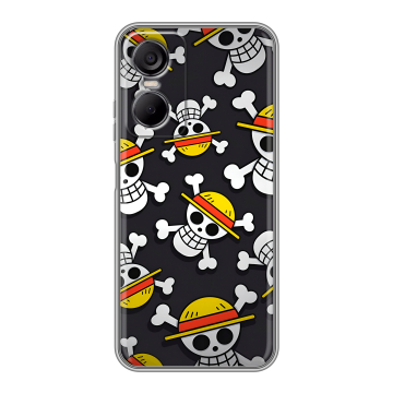 Силиконовый чехол на Tecno Pop 6 Pro с принтом One Piece Ван Пис