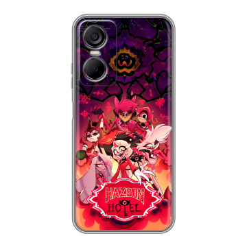 Силиконовый чехол на Tecno Pop 6 Pro с принтом Hazbin Hotel Отель Хазбин Силиконовый чехол на Tecno Pop 6 Pro с принтом Hazbin Hotel Отель Хазбин
