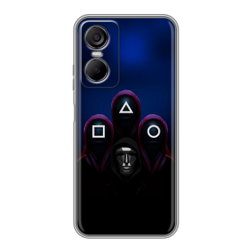 Силиконовый чехол на Tecno Pop 6 Pro с принтом Игра Кальмара