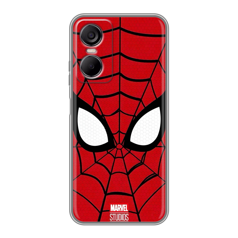 Силиконовый чехол на Tecno Pop 6 Pro с принтом человек паук spiderman Силиконовый чехол на Tecno Pop 6 Pro с принтом человек паук spiderman