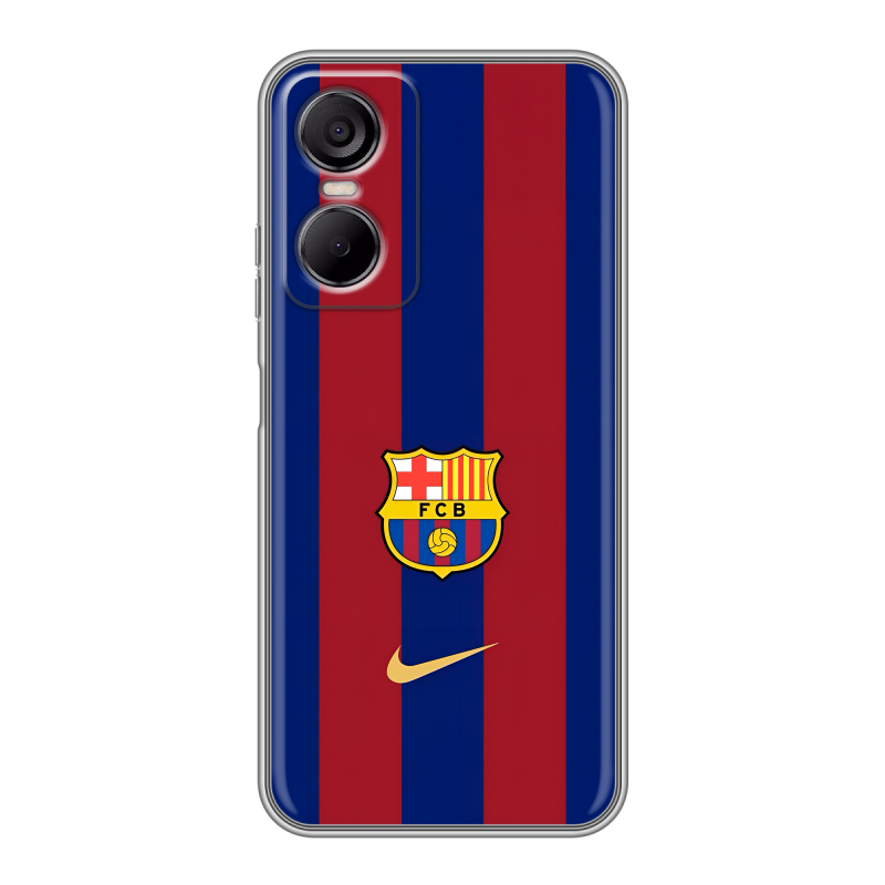 Силиконовый чехол на Tecno Pop 6 Pro с принтом Барселона Barcelona Силиконовый чехол на Tecno Pop 6 Pro с принтом Барселона Barcelona