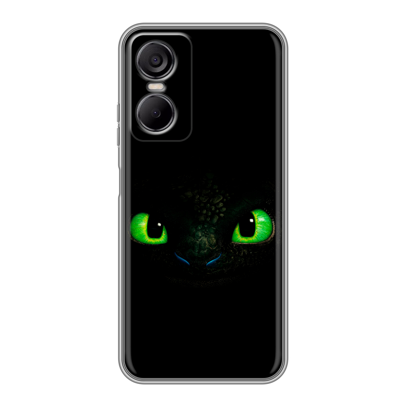 Силиконовый чехол на Tecno Pop 6 Pro с принтом Как приручить дракона Силиконовый чехол на Tecno Pop 6 Pro с принтом Как приручить дракона