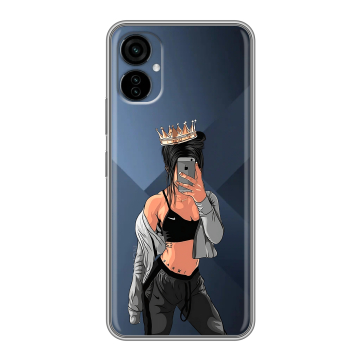 Силиконовый чехол на Tecno Camon 19 Neo с принтом Женские принты Силиконовый чехол на Tecno Camon 19 Neo с принтом Женские принты