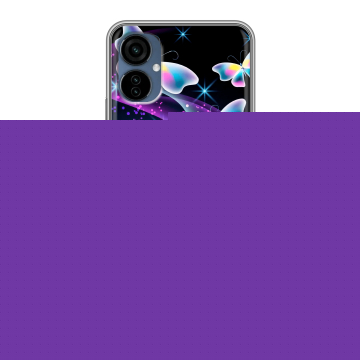Силиконовый чехол на Tecno Camon 19 Neo с принтом Бабочки Силиконовый чехол на Tecno Camon 19 Neo с принтом Бабочки