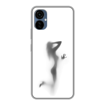 Силиконовый чехол на Tecno Camon 19 Neo с принтом Силуэт