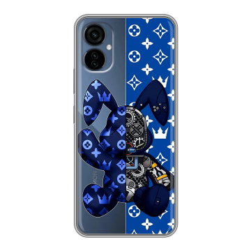 Силиконовый чехол на Tecno Camon 19 Neo с принтом Луи робот Силиконовый чехол на Tecno Camon 19 Neo с принтом Луи робот